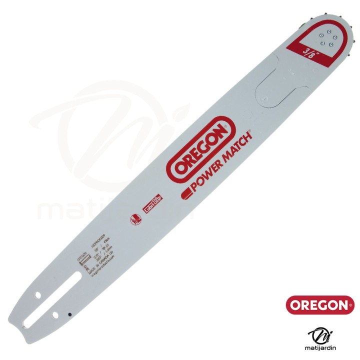 Guide tronçonneuse Oregon 45 cm. 3/8" 1,6 mm 65 maillons 183RNDD029 Power Match