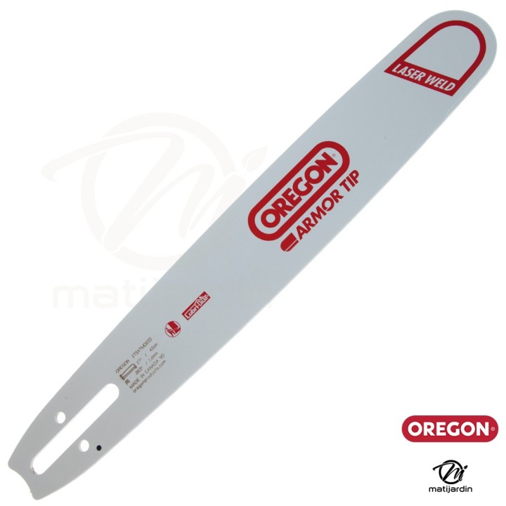 Guide tronçonneuse Oregon 43 cm. 404" 1,6 mm 61 maillons 173ATMD033 Hard Nose