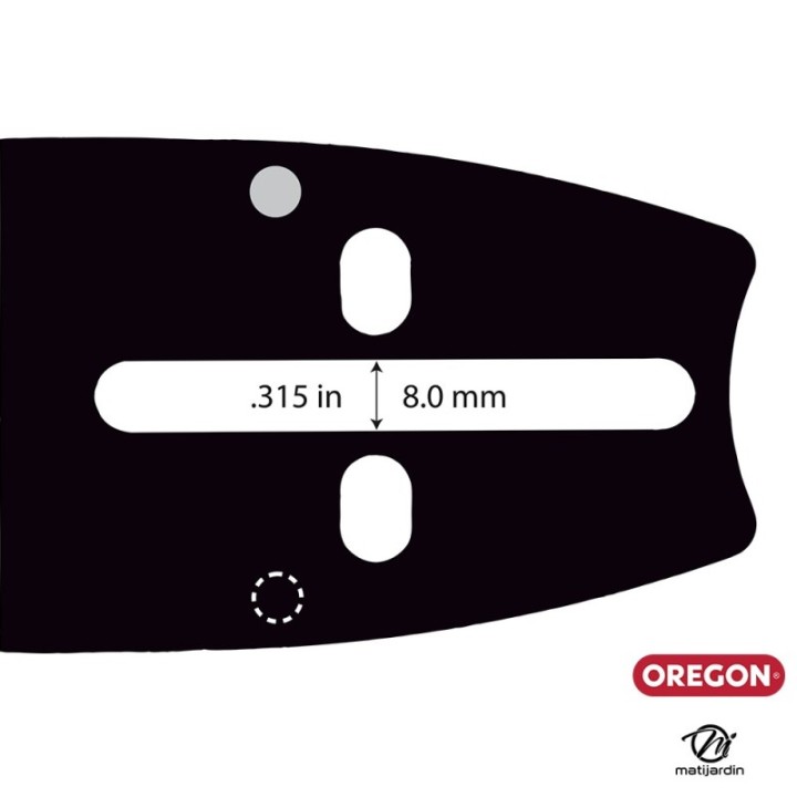 Guide tronçonneuse Oregon 50 cm. 3/8" 1,3 mm 70 maillons 200RNDD176 Power Match
