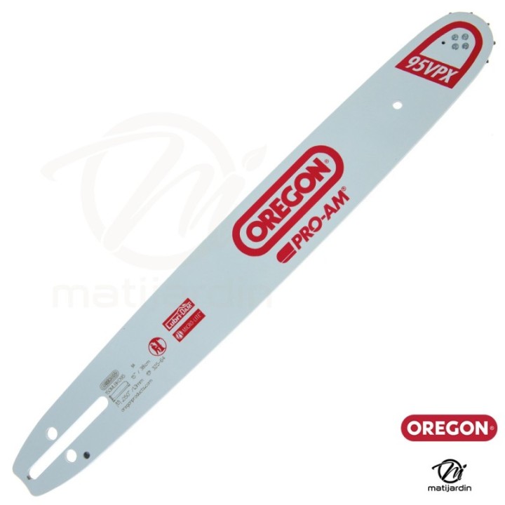 Guide tronçonneuse Oregon 38 cm. .325" 1,3 mm 64 maillons 150MLBK095 Micro Lite