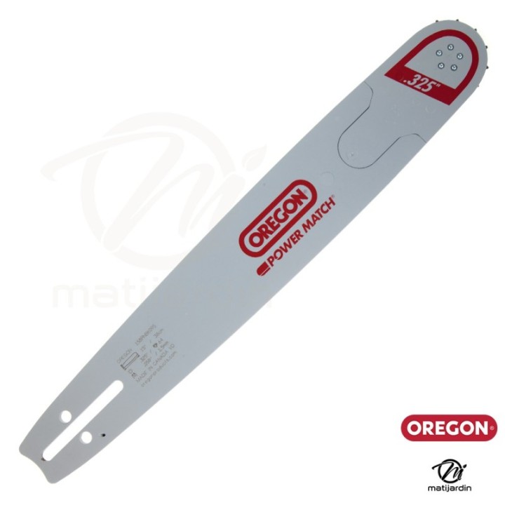Guide tronçonneuse Oregon 38 cm. .325" 1,5 mm 64 maillons 158RNBK095 Power Match
