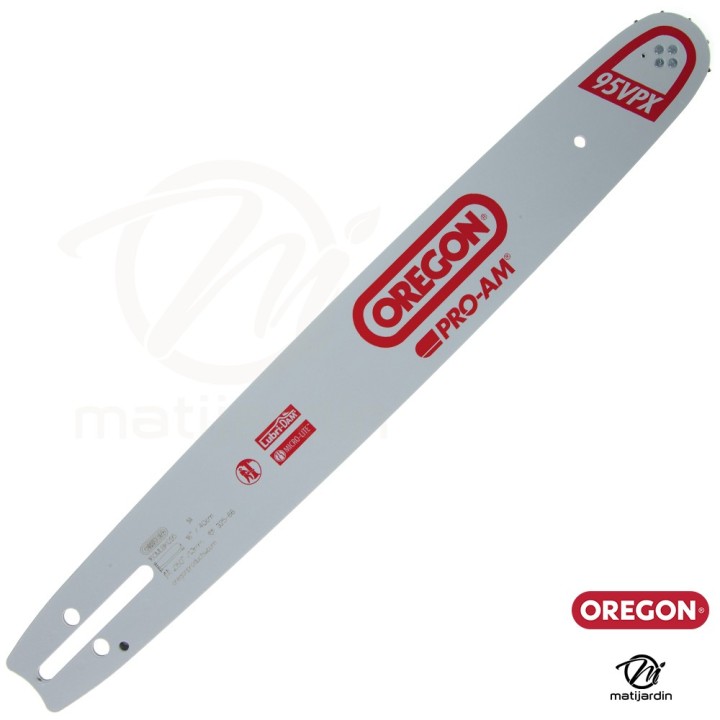 Guide tronçonneuse Oregon 40 cm. .325" 1,3 mm 66 maillons 160MLBK095 Micro Lite