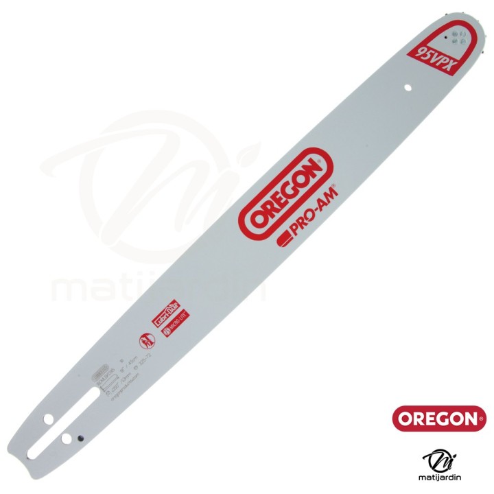 Guide tronçonneuse Oregon 45 cm. .325" 1,3 mm 72 maillons 180MLBK095 Micro Lite