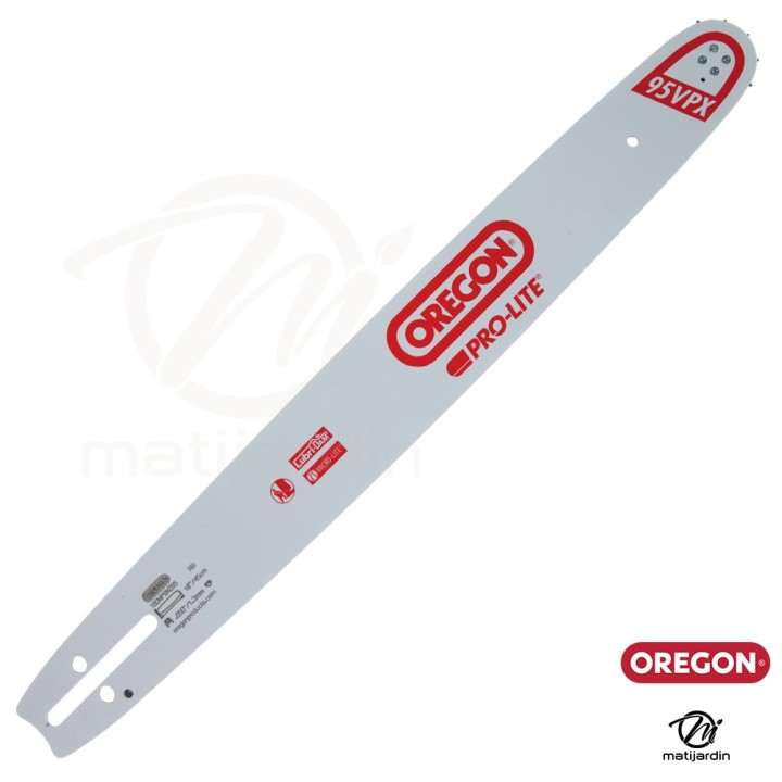 Guide tronçonneuse Oregon 45 cm. .325" 1,3 mm 72 maillons 180MPBK095 Micro Lite
