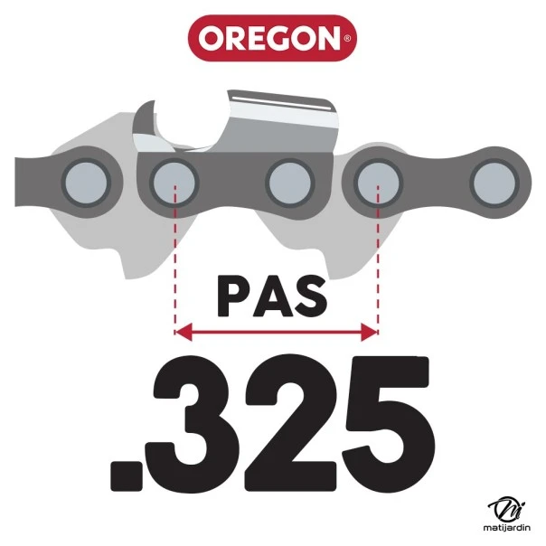 Guide tronçonneuse Oregon 33 cm. .325" 1,3 mm 56 maillons 130MLBK041 Micro Lite