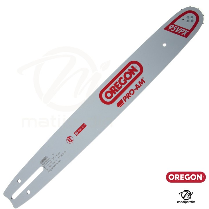 Guide tronçonneuse Oregon 40 cm. .325" 1,3 mm 66 maillons 160MLBK041 Micro Lite