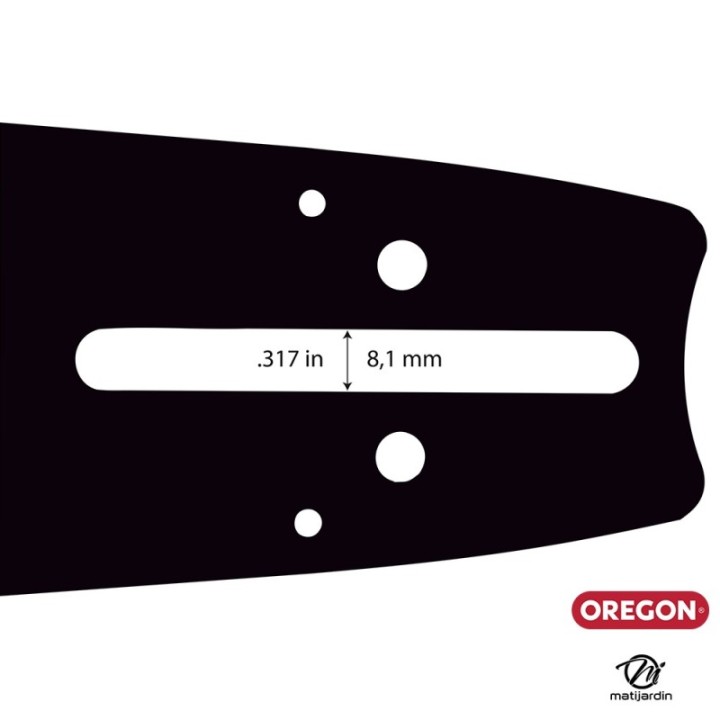 Guide tronçonneuse Oregon 38 cm. 3/8" 1,5 mm 56 maillons 158SLHK153 Pro Lite