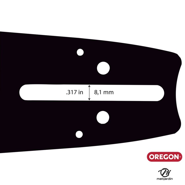 Guide tronçonneuse Oregon 45 cm. 3/8" 1,5 mm 64 maillons 188SLHK153 Pro Lite
