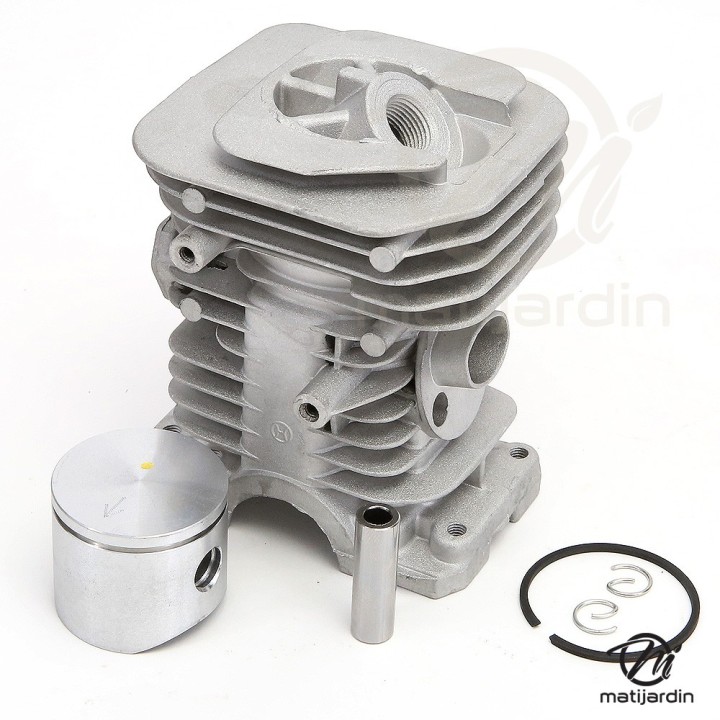 Cylindre piston adaptable pour tronçonneuse Husqvarna 142. Diamètre 40 mm