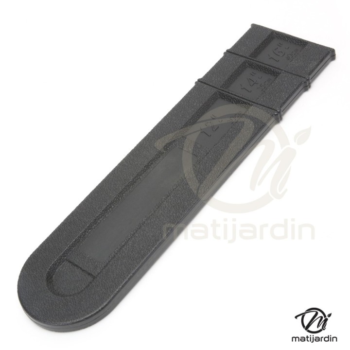 Carter de protection guide tronçonneuse. Pour guide de 25 à 40 cm