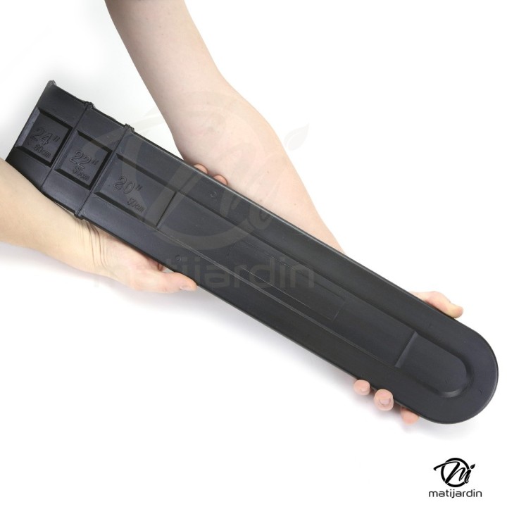Carter de protection guide tronçonneuse. Pour guide de 45 à 60 cm