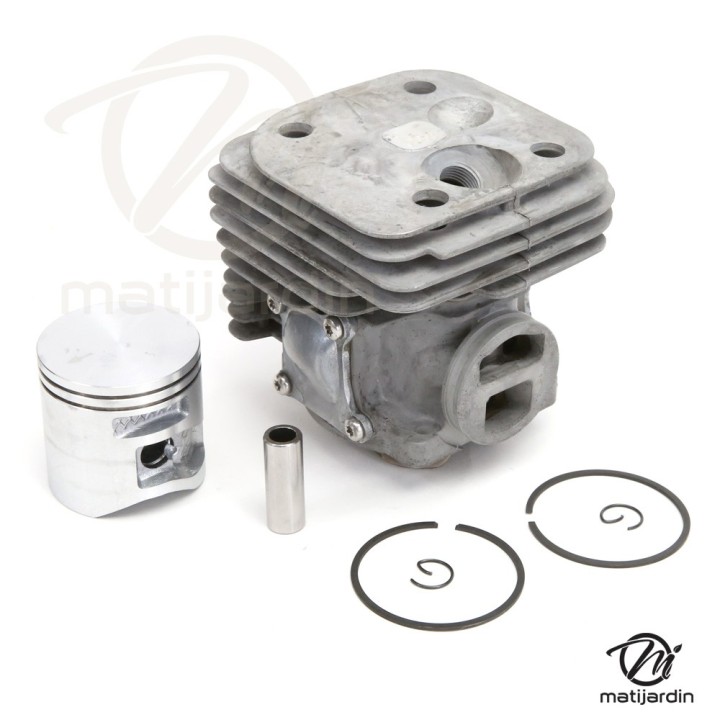 Cylindre piston adaptable pour tronçonneuse Husqvarna HS372XT. Diamètre 50 mm