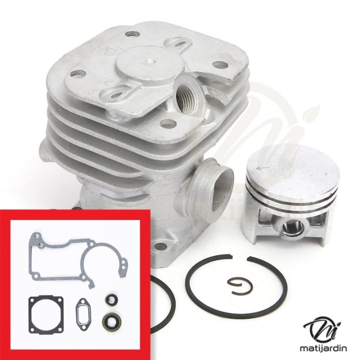 Cylindre piston adaptable pour tronçonneuse Stihl 024, MS240 + pochette de joints. Diamètre 42 mm