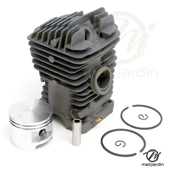 Cylindre piston adaptable pour tronçonneuse Stihl MS390. Diamètre 49 mm