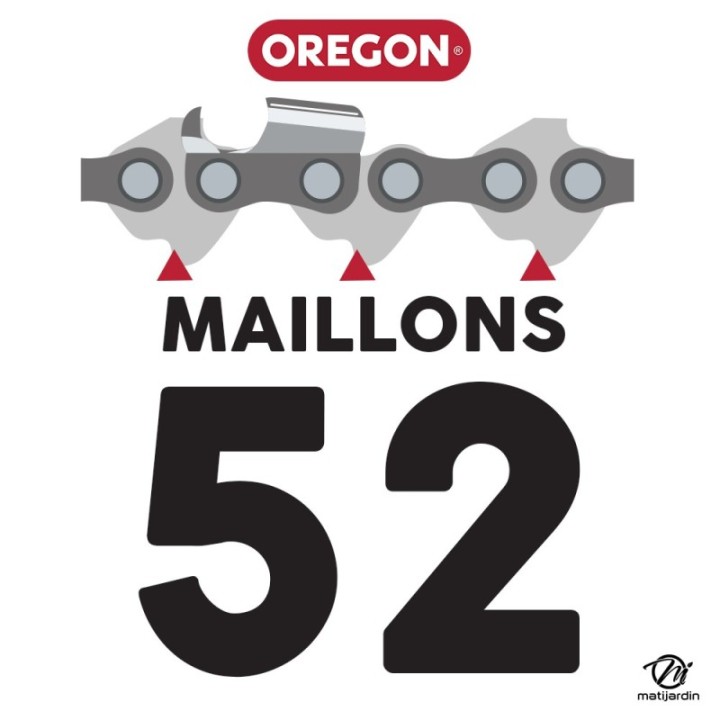 Guide tronçonneuse Oregon 35 cm. 3/8"LP 1,3 mm 52 maillons 140SXEA095 Pro Am