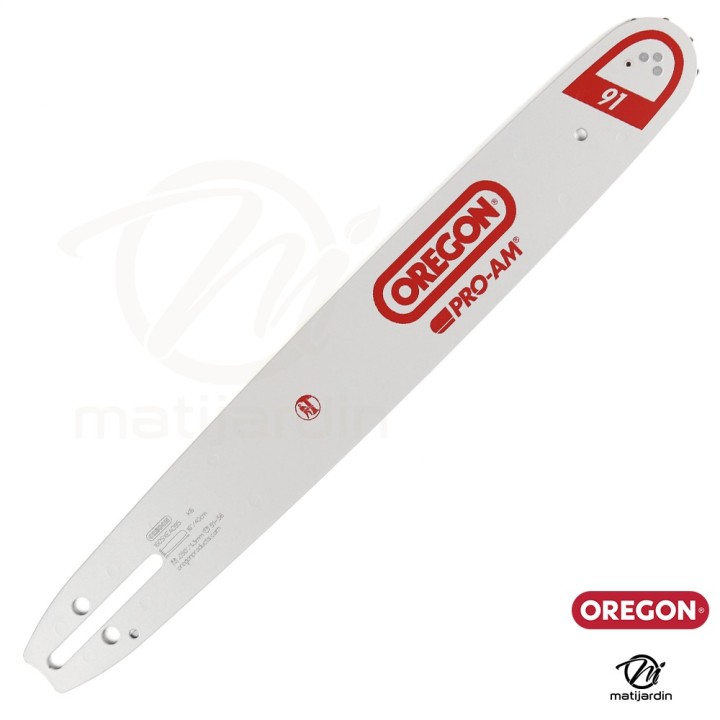 Guide tronçonneuse Oregon 40 cm. 3/8"LP 1,3 mm 57 maillons 160SXEA095 Pro Am