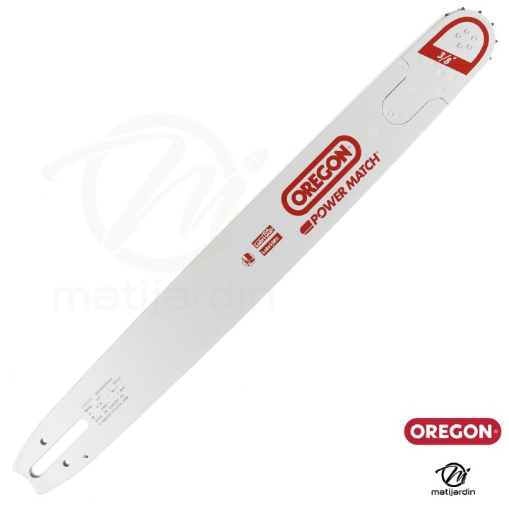 Guide tronçonneuse Oregon 55 cm. 3/8" 1,6 mm 77 maillons 223RNDD025 Power Match