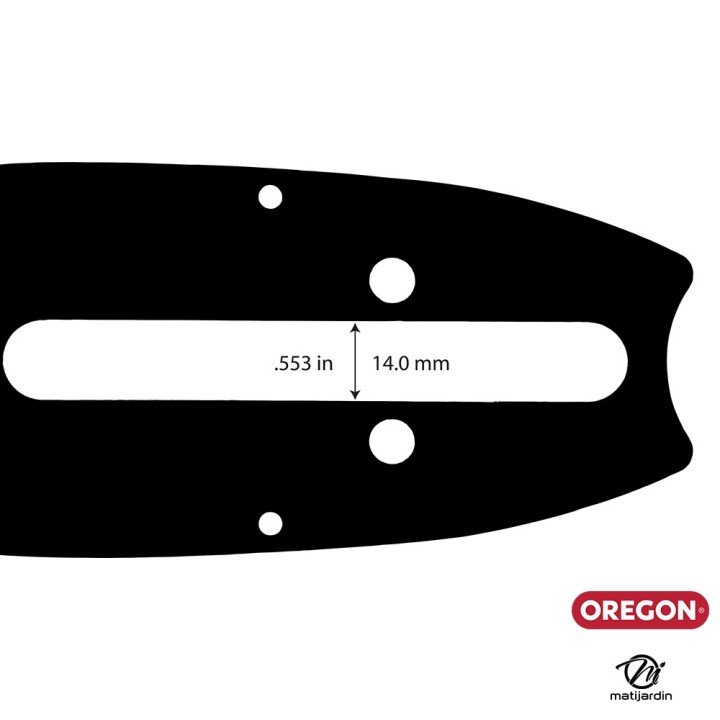 Guide tronçonneuse Oregon 63 cm. 404" 1,6 mm 80 maillons 253RNFE031 Power Match