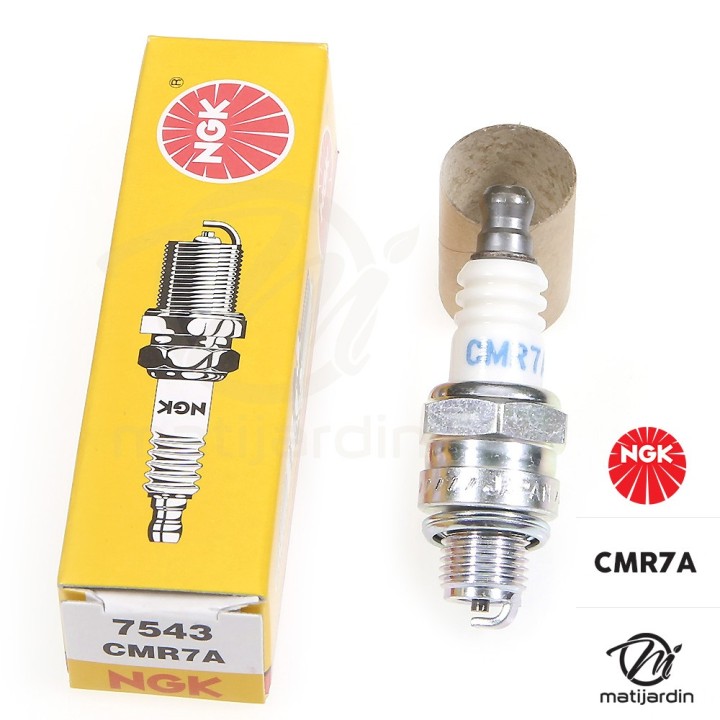 Bougie d'allumage NGK pour tondeuse, tronçonneuse. Type CMR7A