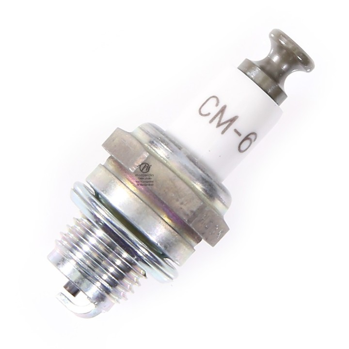 Bougie d'allumage NGK pour tondeuse, tronçonneuse. Type CM6