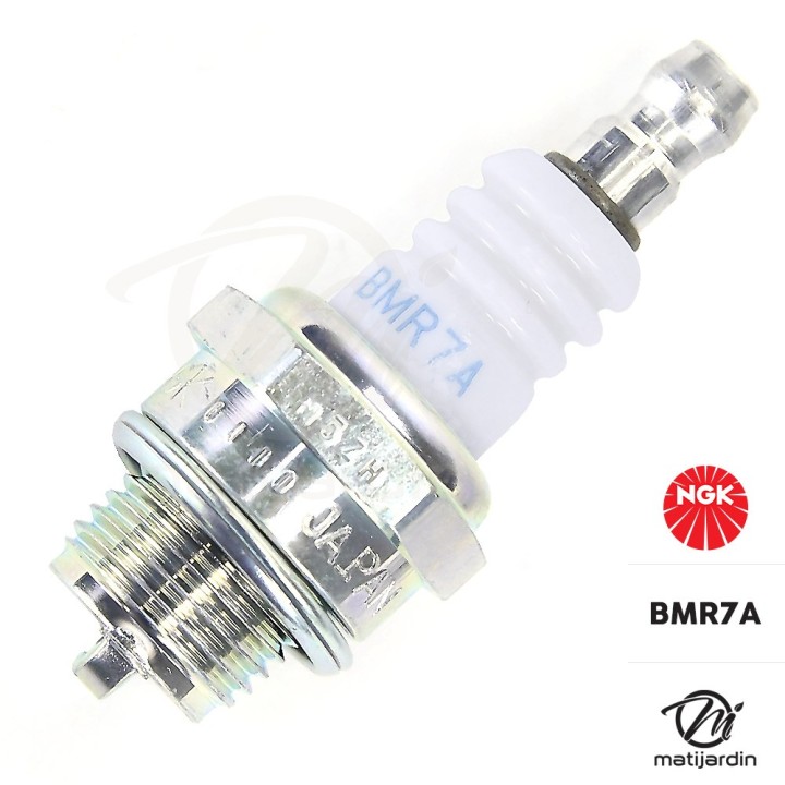 Bougie d'allumage NGK pour tondeuse, tronçonneuse. Type BMR7A