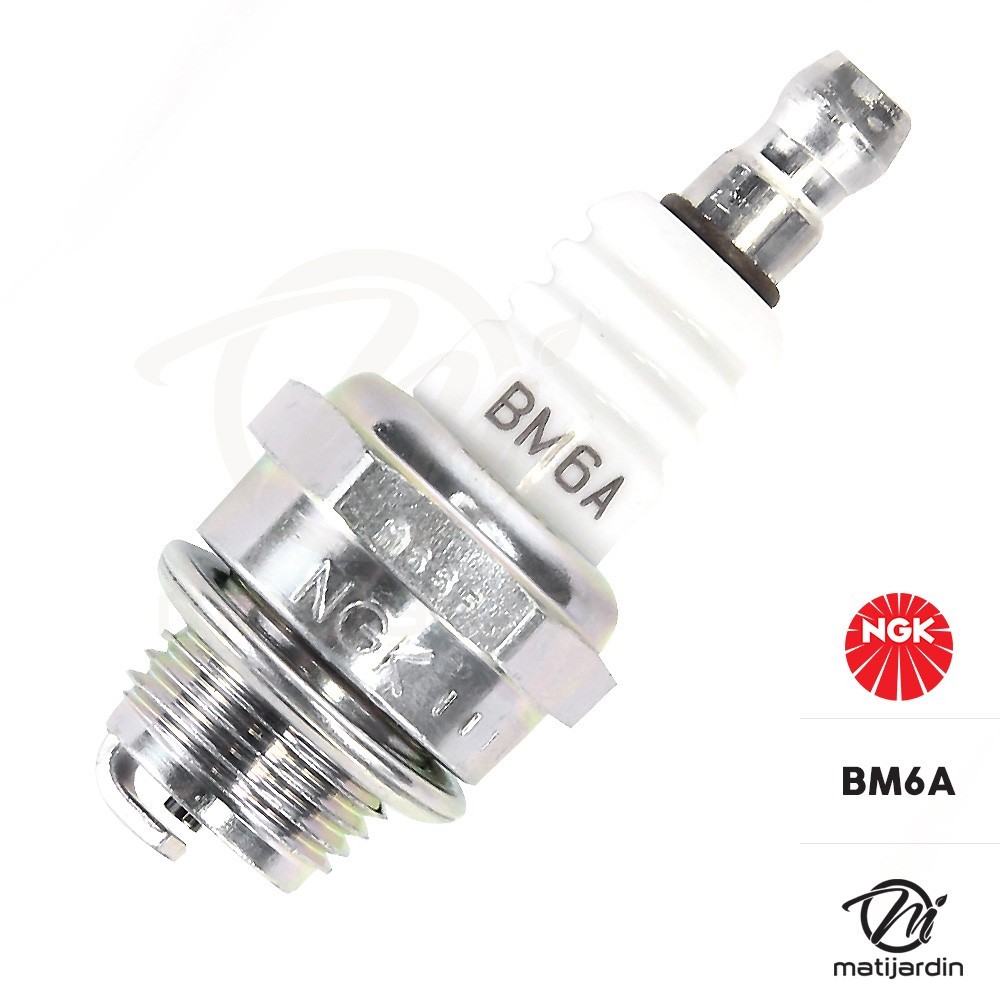 VooGenzek 3 Pièces Bougies D'allumage BM6A, Tondeuse Bougie D'Allumage, Bougie D'allumage Borne Solide Remplacer BM6A / L7T, Pour Tondeuse à Gazon Moteurs