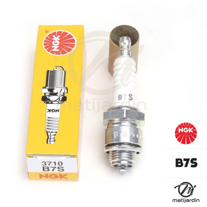 Bougie d'allumage NGK pour tondeuse, tronçonneuse. Type B7S