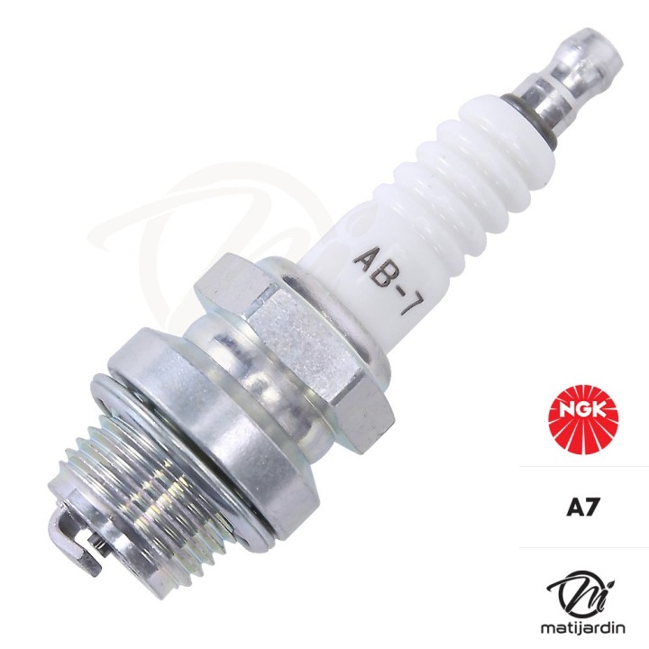 Bougie d'allumage NGK pour tondeuse, tronçonneuse. Type A7