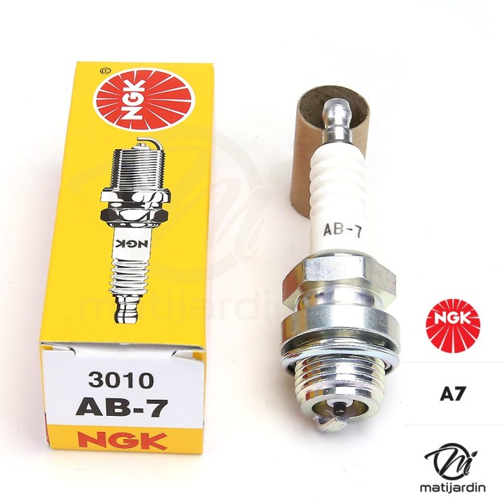 Bougie d'allumage NGK pour tondeuse, tronçonneuse. Type A7