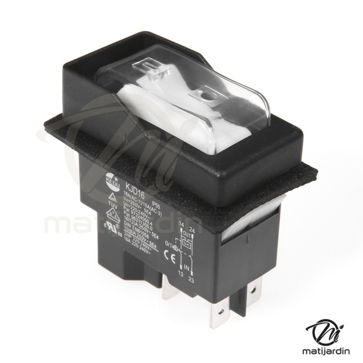 Interrupteur pour affûteuse de chaîne de tronçonneuse