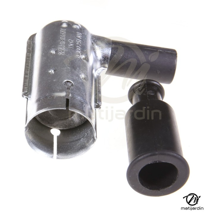 Connecteur de bougie avec blindage métallique, imperméable.