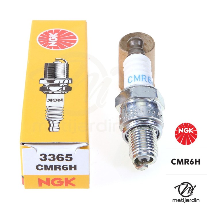 Bougie d'allumage NGK pour tondeuse, tronçonneuse. Type CMR6H