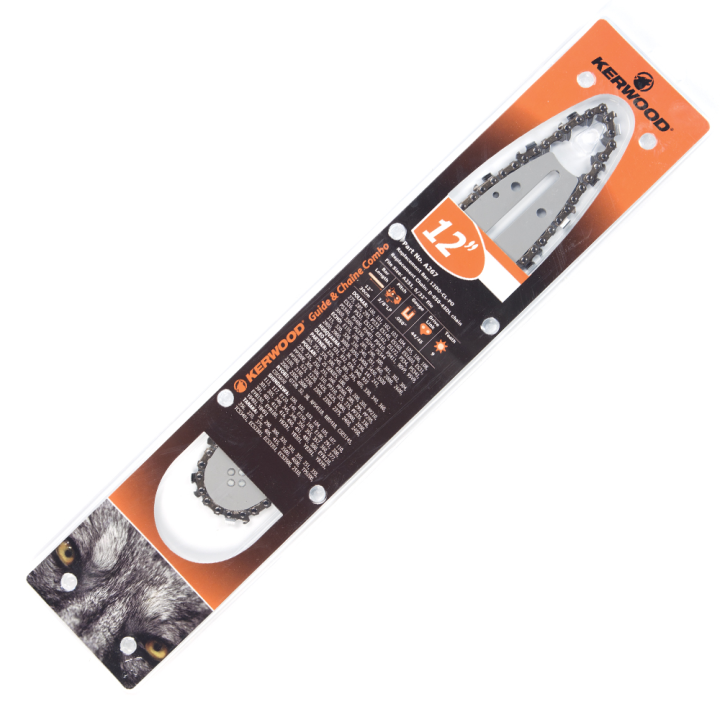Kit Kerwood guide + chaîne tronçonneuse 30 cm, 3/8"LP 1,3 mm. 45 maillons