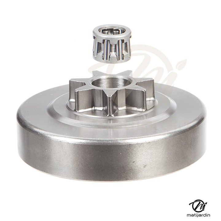 Pignon pour tronçonneuse Stihl 3/8". 7 dents. Hauteur cloche 18,1 mm