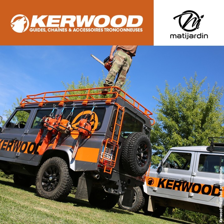 Guide tronçonneuse Kerwood 45 cm .325" 1,3 mm. 72 maillons. 18C2KLWB