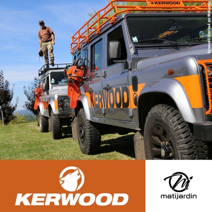 Guide tronçonneuse Kerwood 38 cm .325 1,3 mm. 64 maillons. 15C2KSWB