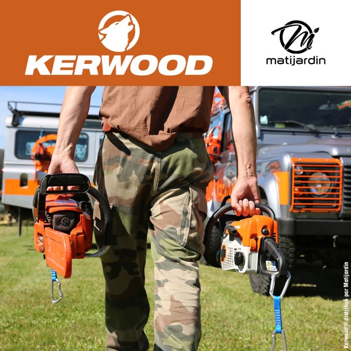 Guide tronçonneuse Kerwood 38 cm .325" 1,6 mm. 63 maillons. 15C4KSWE