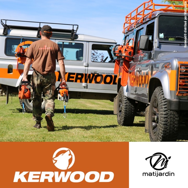 Guide tronçonneuse Kerwood 38 cm .325" 1,5 mm. 64 maillons. 15C3KSWB