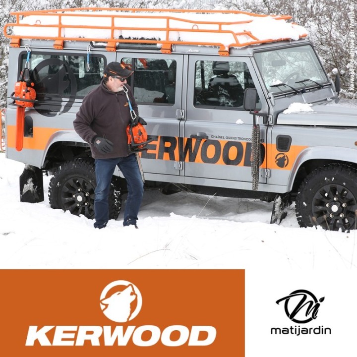 Guide tronçonneuse Kerwood 40 cm .325" 1,3 mm. 66 maillons. 16C2KLWA