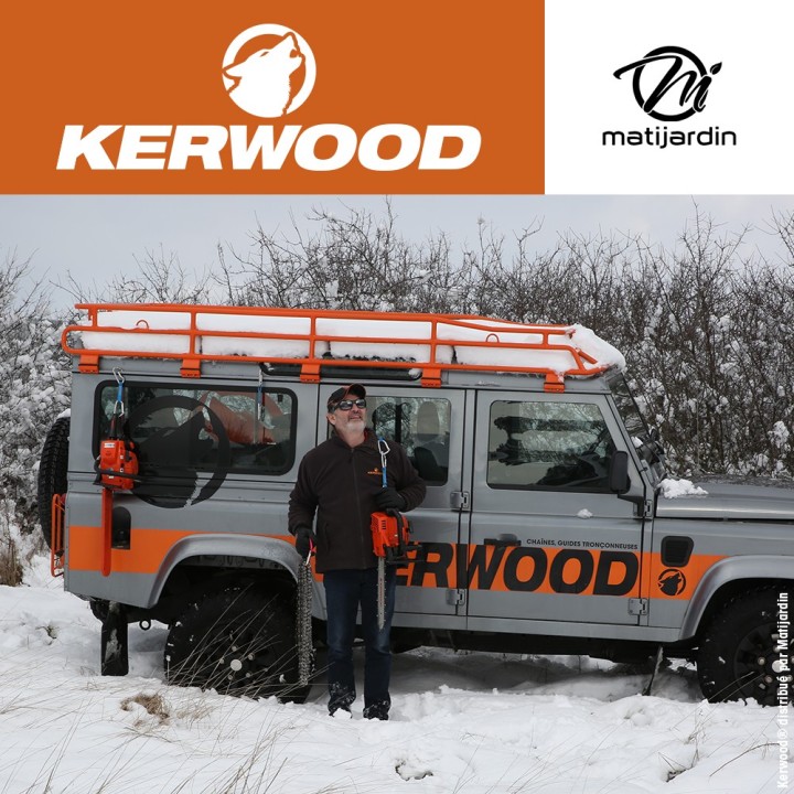 Guide tronçonneuse Kerwood 40 cm .325" 1,5 mm. 66 maillons. 16C3KSWA