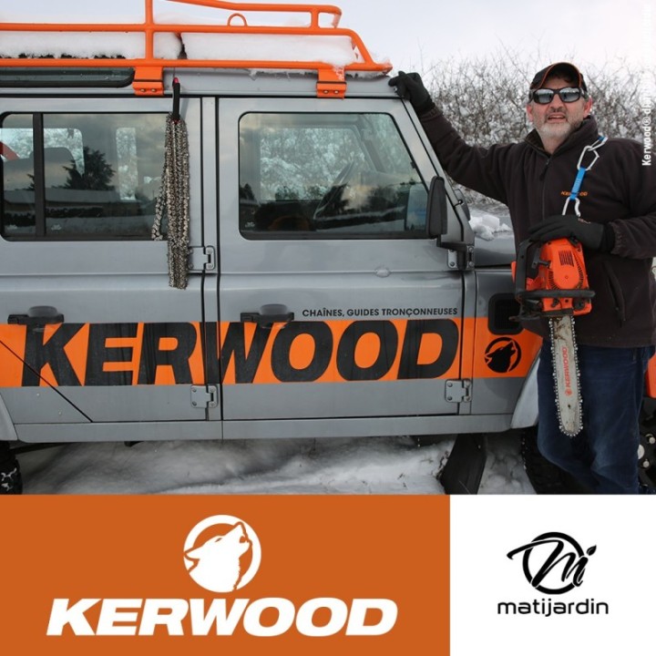 Guide tronçonneuse Kerwood 40 cm 3/8" LP. 1,3 mm. 56 maillons. 16B2KCWH