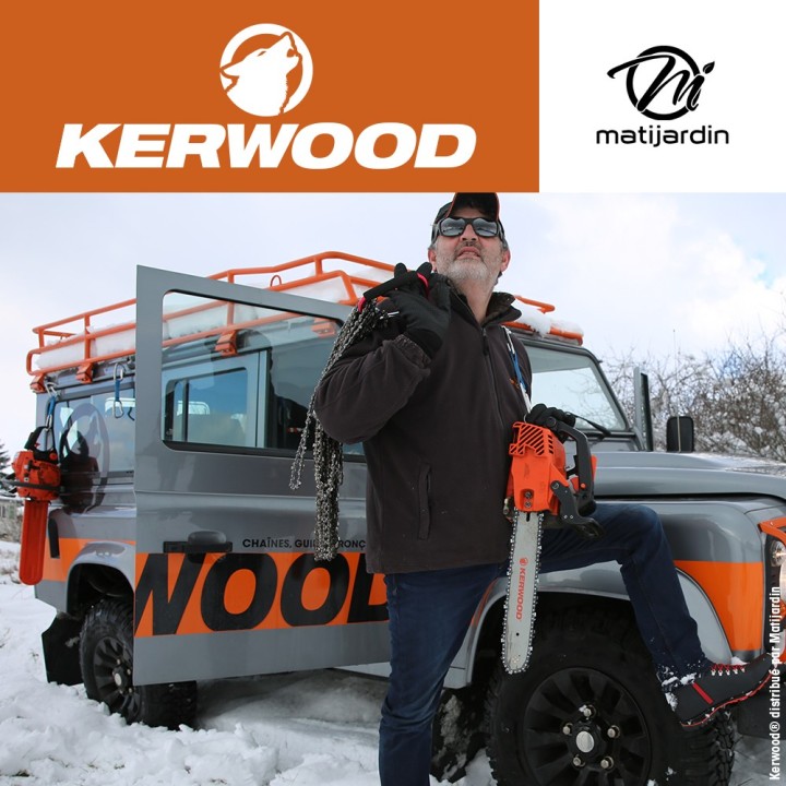 Guide tronçonneuse Kerwood 40 cm 3/8" 1,5 mm. 60 maillons. 16A3KSWC