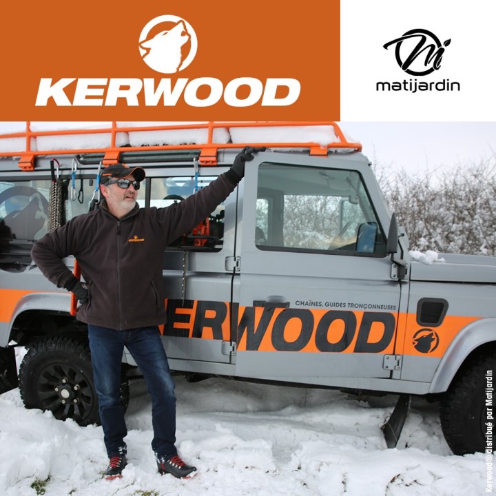 Guide tronçonneuse Kerwood 43 cm 3/8" 1,5 mm. 64 maillons. 17A3KSWC