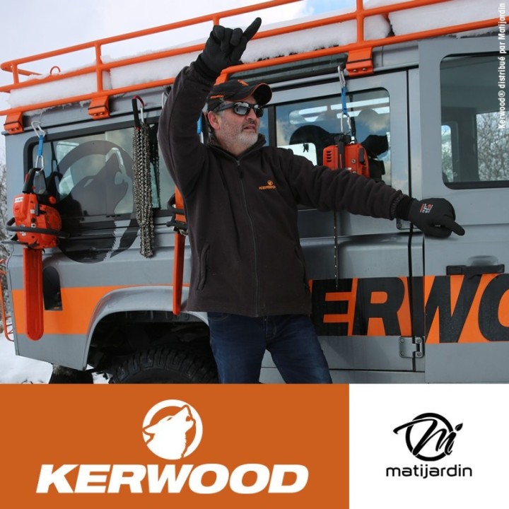 Guide tronçonneuse Kerwood 45 cm 3/8" 1,5 mm. 64 maillons. 18A3KSWB