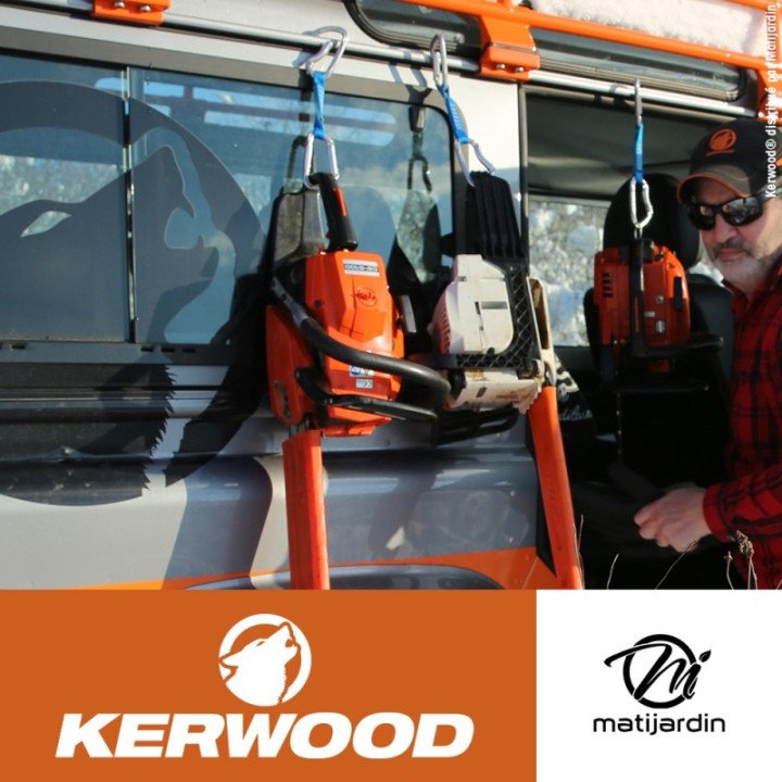 Guide tronçonneuse Kerwood 45 cm. 3/8"LP 1,3 mm. 62 maillons. 18B2KCWA