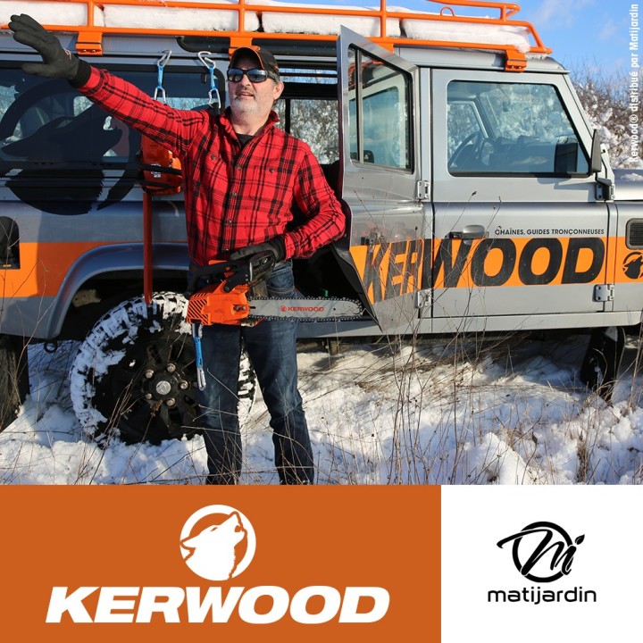 Guide tronçonneuse Kerwood 50 cm 3/8" 1,5 mm. 72 maillons. 20A3KNWC