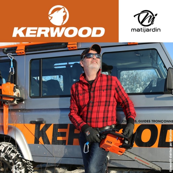 Guide tronçonneuse Kerwood 50 cm 3/8" 1,3 mm. 72 maillons. 20A2KLWI