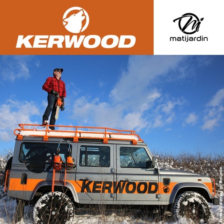 Guide tronçonneuse Kerwood 45 cm .325" 1,6 mm. 68 maillons. 18C4KSWD