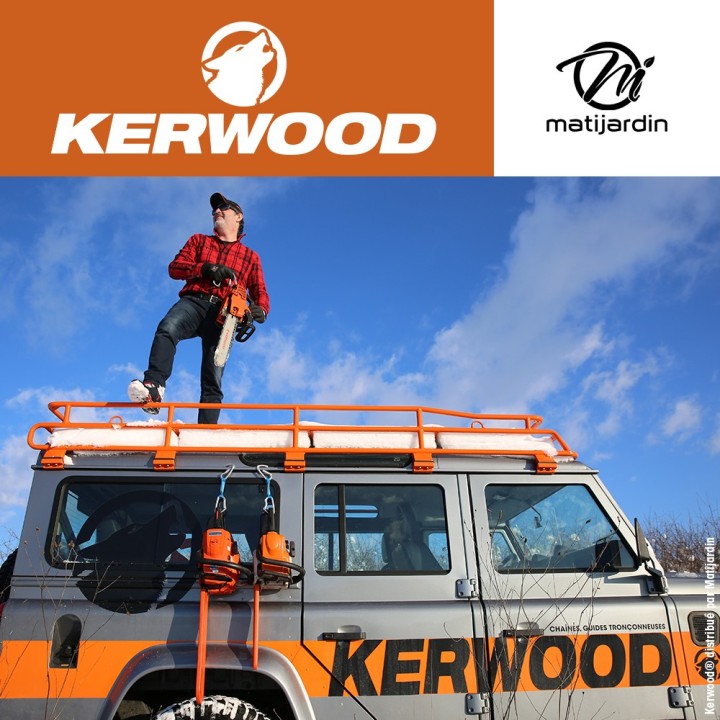 Guide tronçonneuse Kerwood 45 cm .325" 1,5 mm. 72 maillons. 18C3KLWB