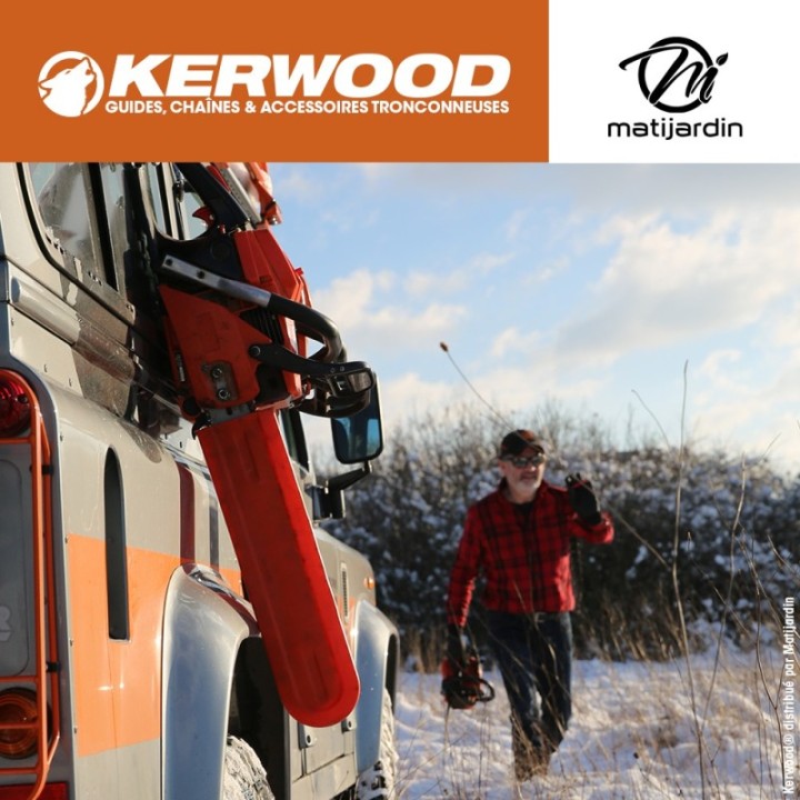 Kit Kerwood guide + chaîne tronçonneuse 30 cm, 3/8"LP 1,3 mm. 45 maillons